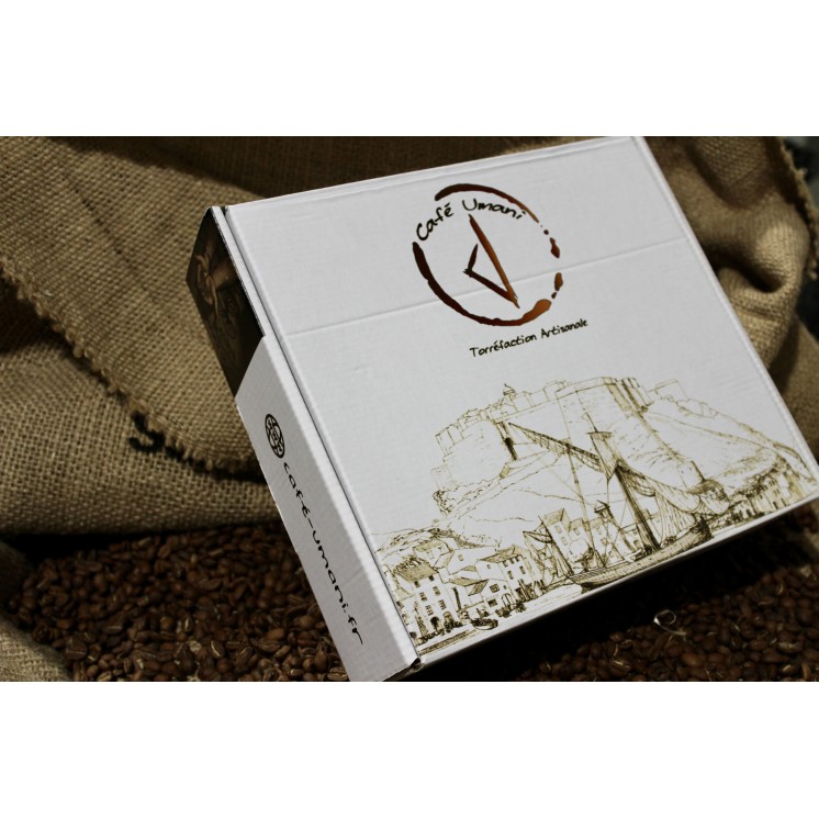 Coffret Café d’Exception – Grands Crus du Salvador & Kenya + Tasses Artisanales