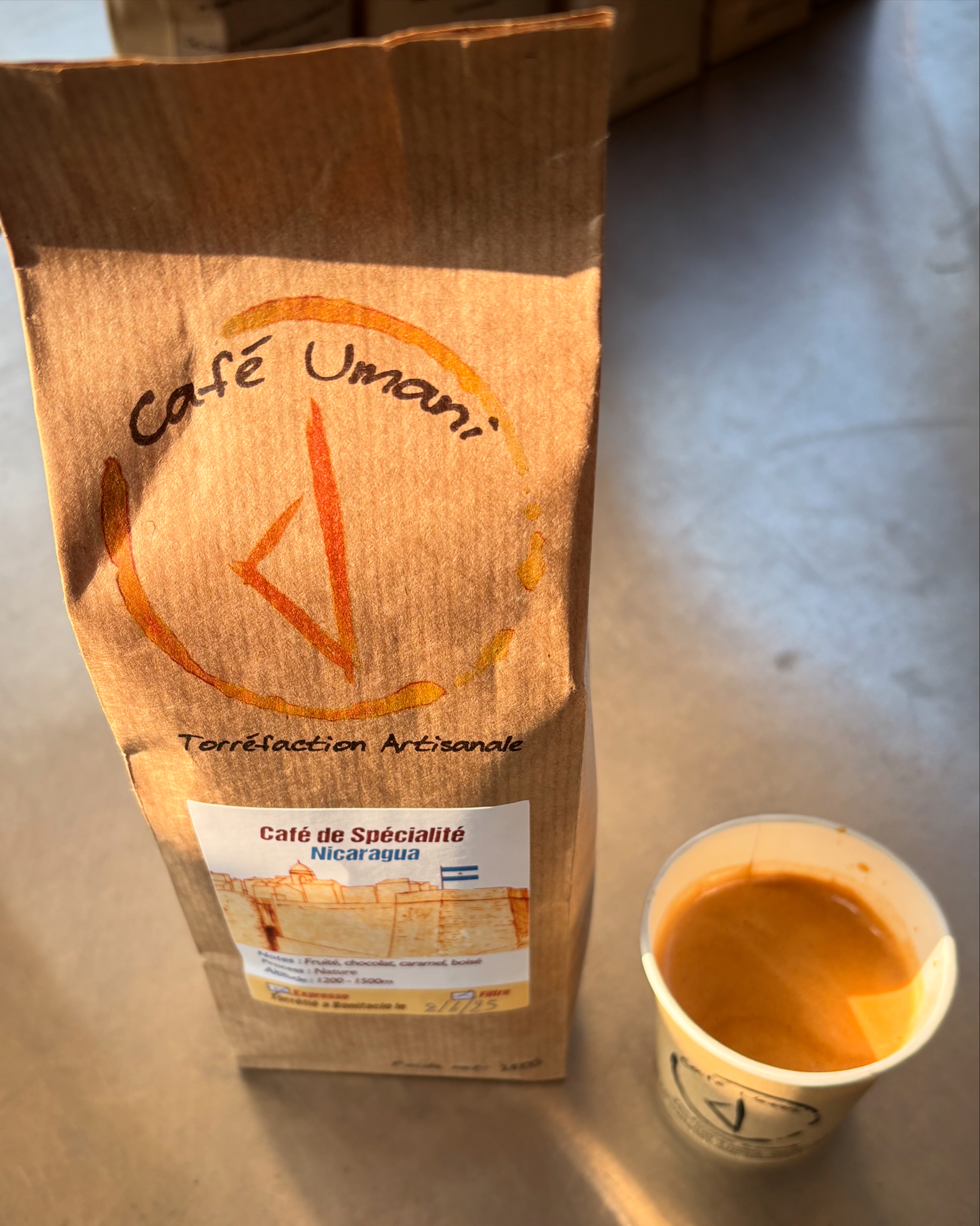espresso du nicaragua torréfié par le café umani