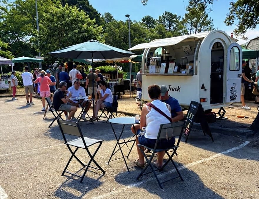 coffee truck au marché de lecci
